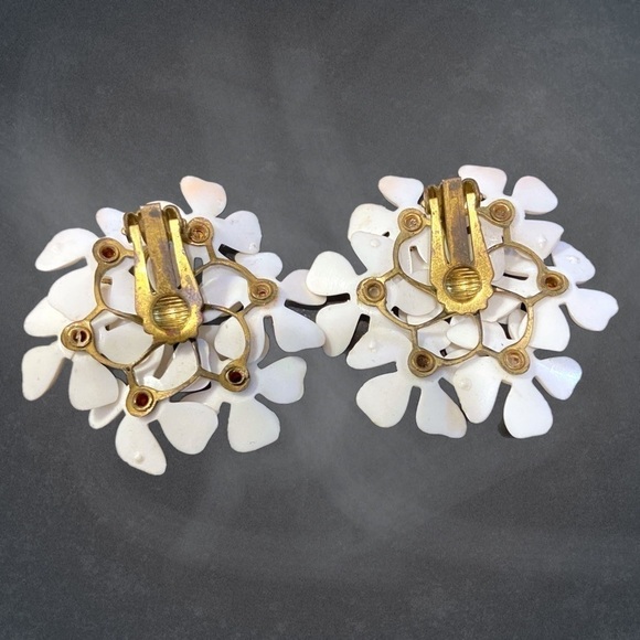 𝅺🥀 VINTAGE || Floral Rhinestone Clips- - Picture 3 of 3